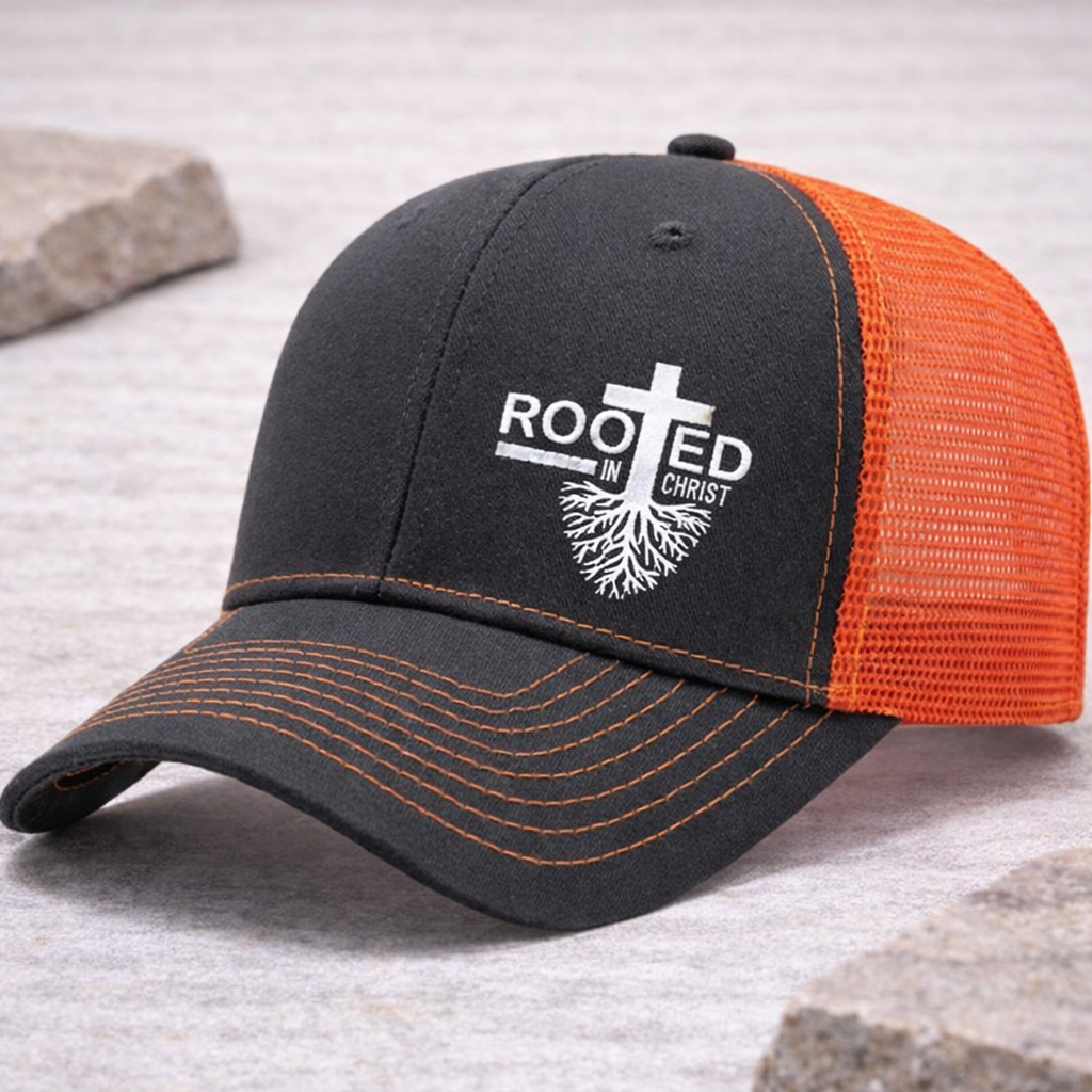 Rooted in Christ Trucker Hat | Grounded & Unshaken