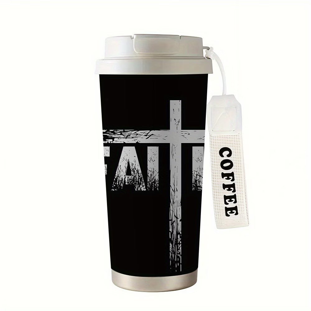 Faith Cross Stainless Steel Tumbler | Centered & Confident