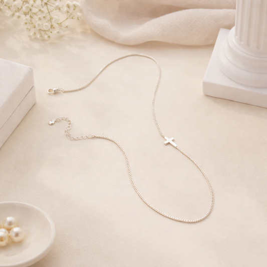 Delicate Cross Necklace | Stainless Steel