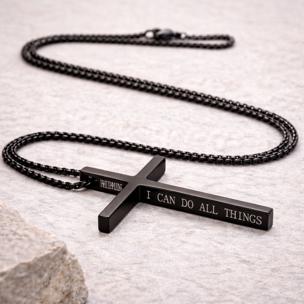 Men’s Stainless Steel Cross Necklace | Timeless & Strong