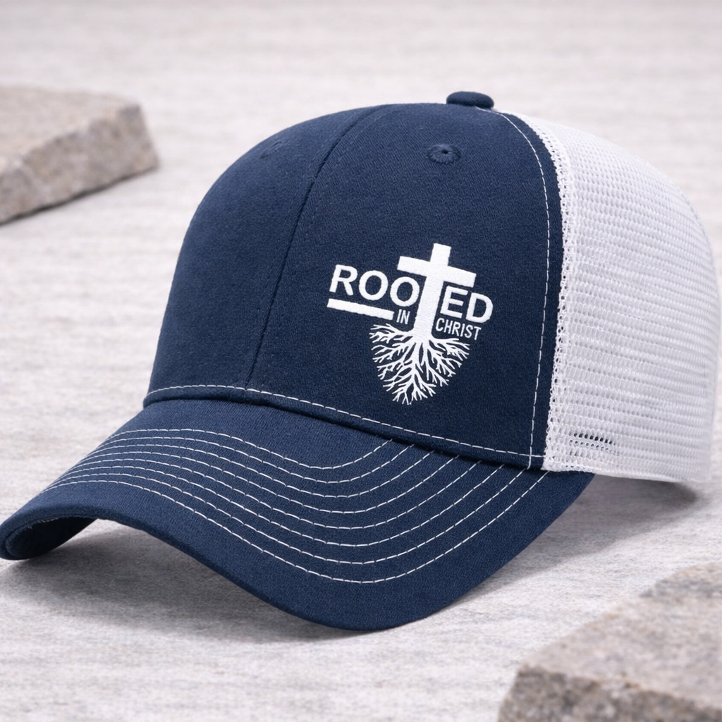 Rooted in Christ Trucker Hat | Grounded & Unshaken