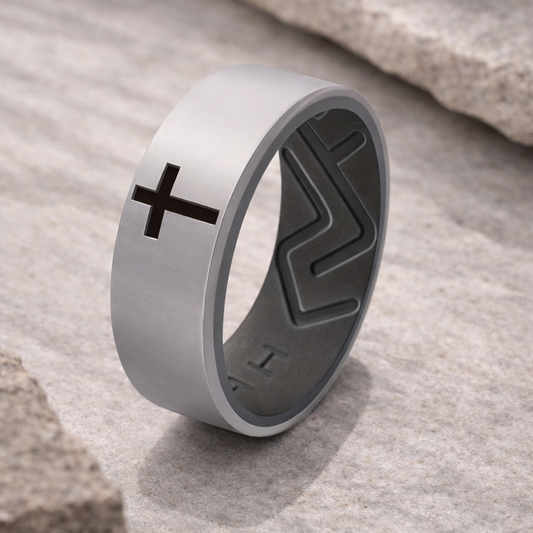Silicone Cross Ring | Durable & Faith-Driven