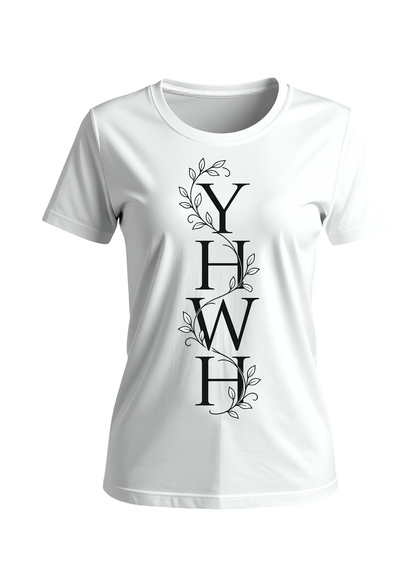 YHWH Women’s White Faith T-Shirt | The Great I Am