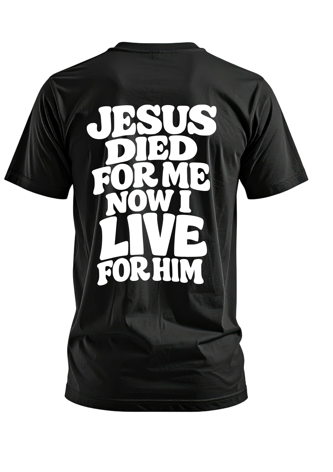 Jesus Died for Me Men’s Black T-Shirt | Statement of Faith