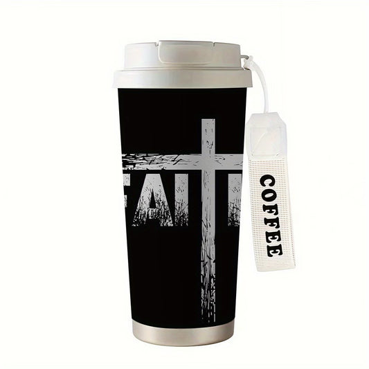 Faith Cross Stainless Steel Tumbler | Centered & Confident